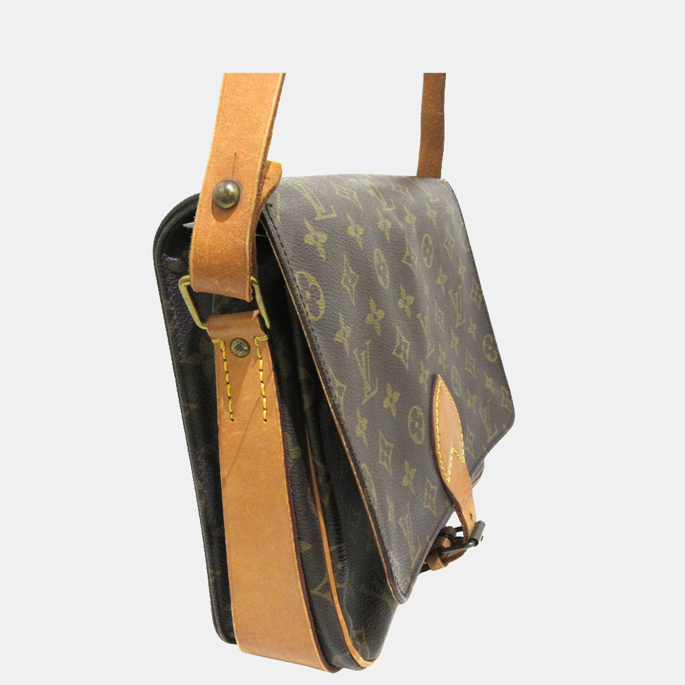 

Louis Vuitton Brown Monogram Cartouchiere GM