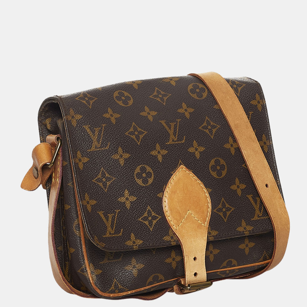 

Louis Vuitton Brown Monogram Cartouchiere MM