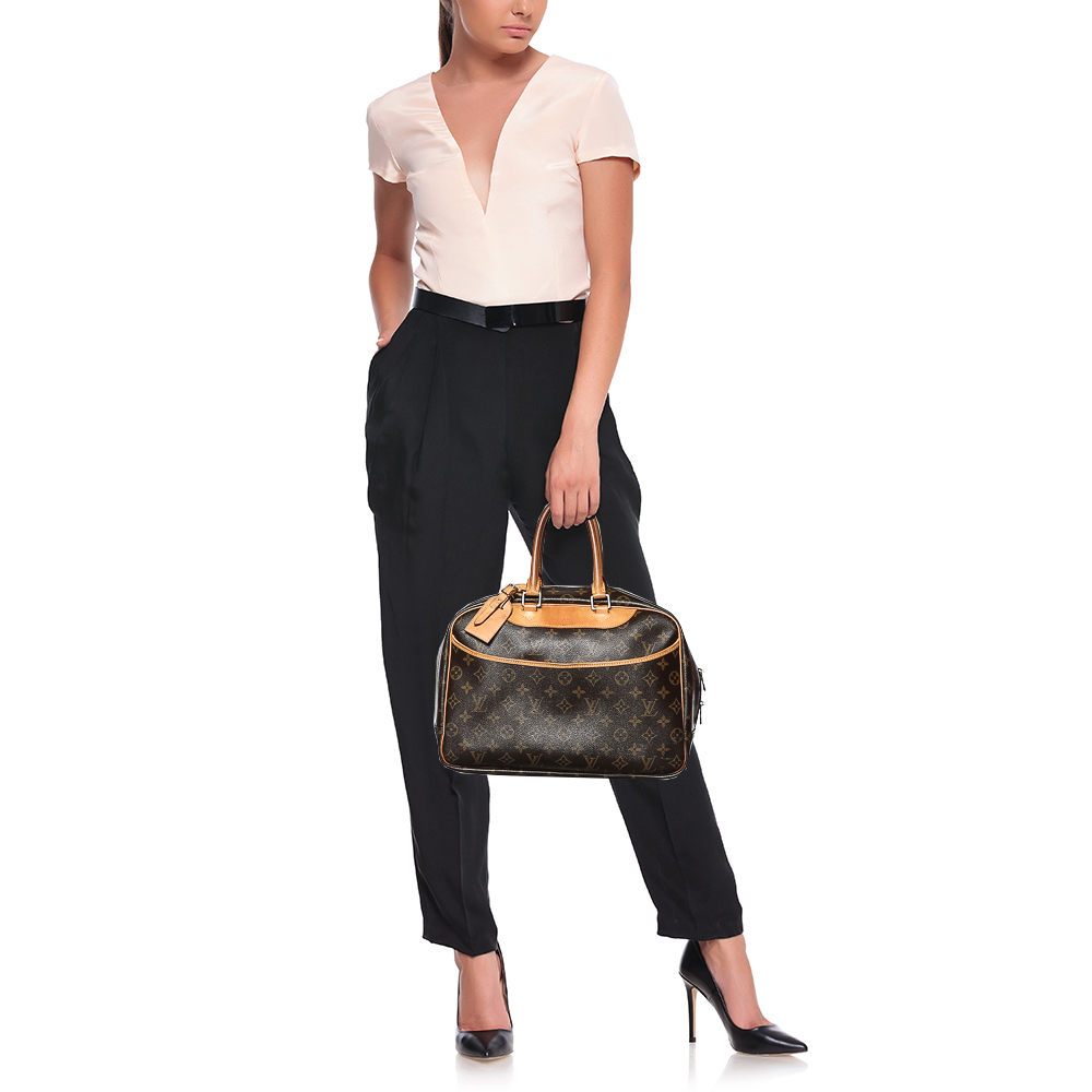 

Louis Vuitton Monogram Canvas Deauville Bag, Brown
