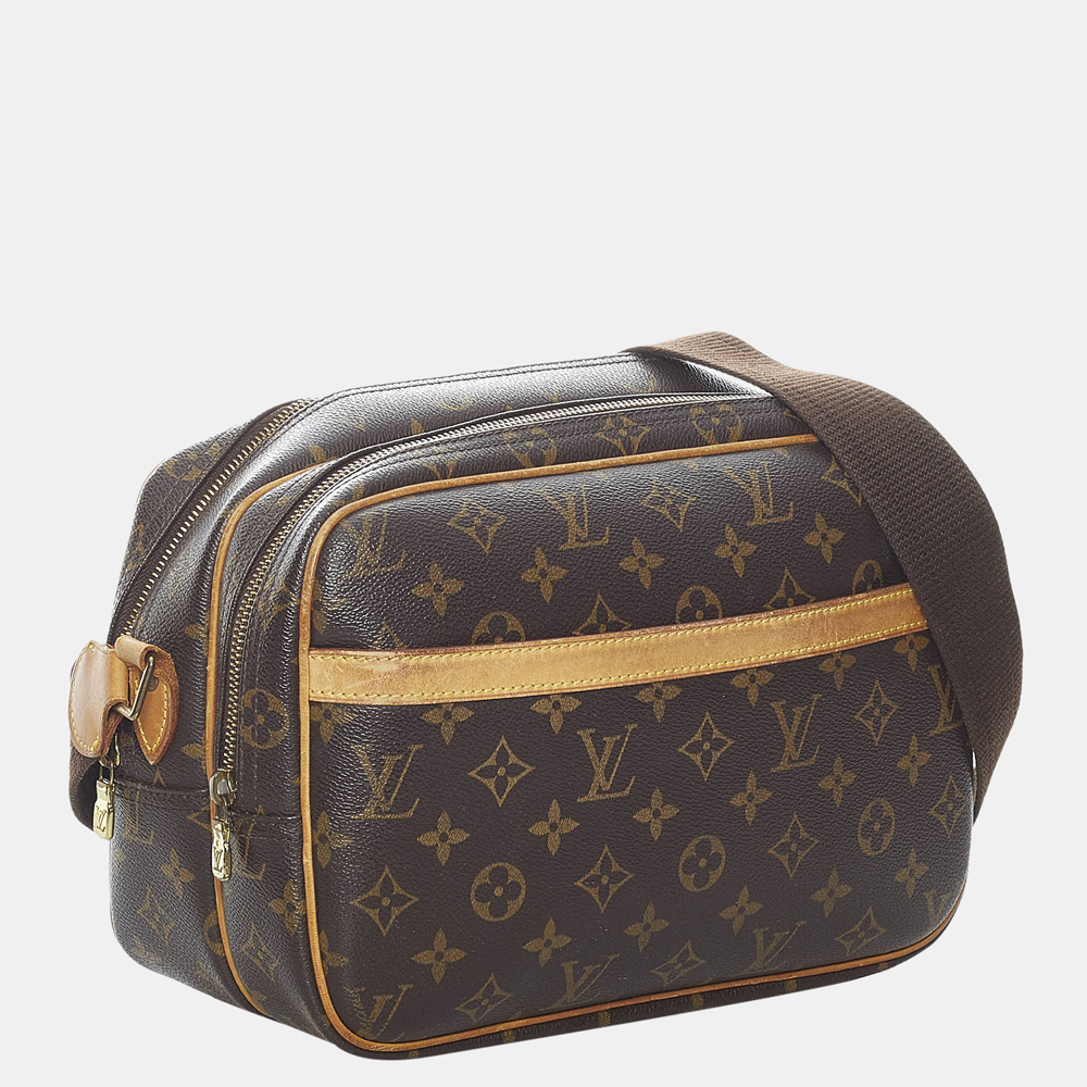 

Louis Vuitton Brown Monogram Reporter PM