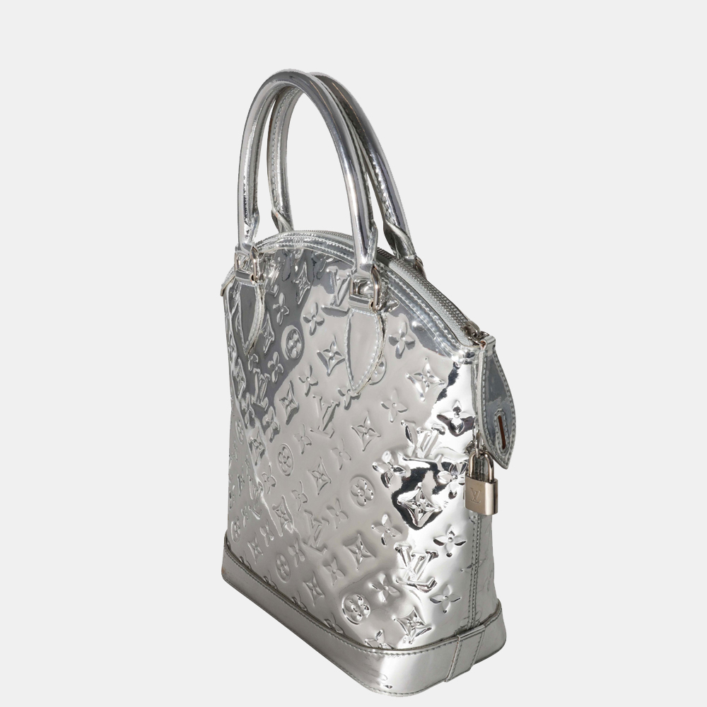 

Louis Vuitton Silver Monogram Miroir Lockit PM Bag