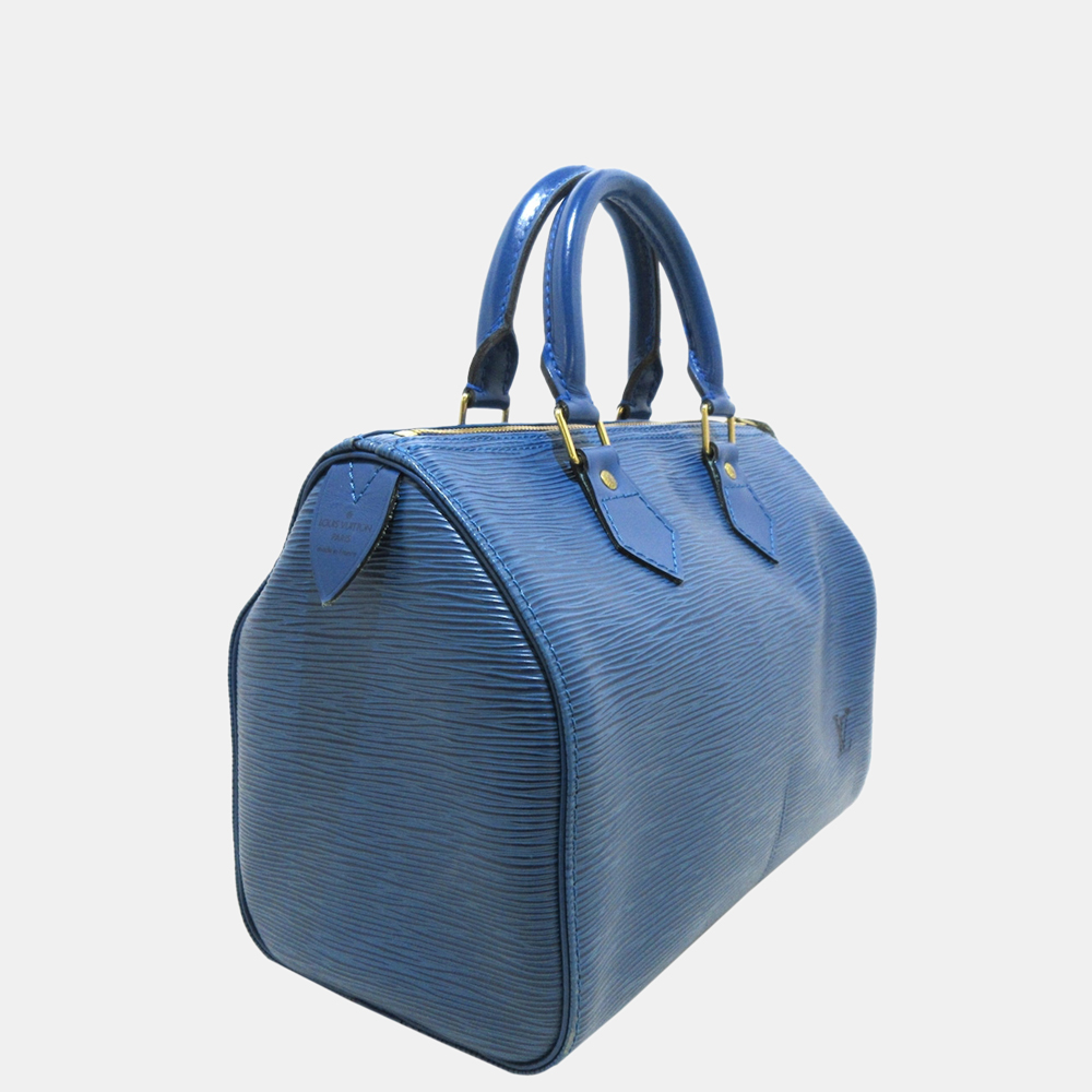 

Louis Vuitton Blue Epi Speedy 25
