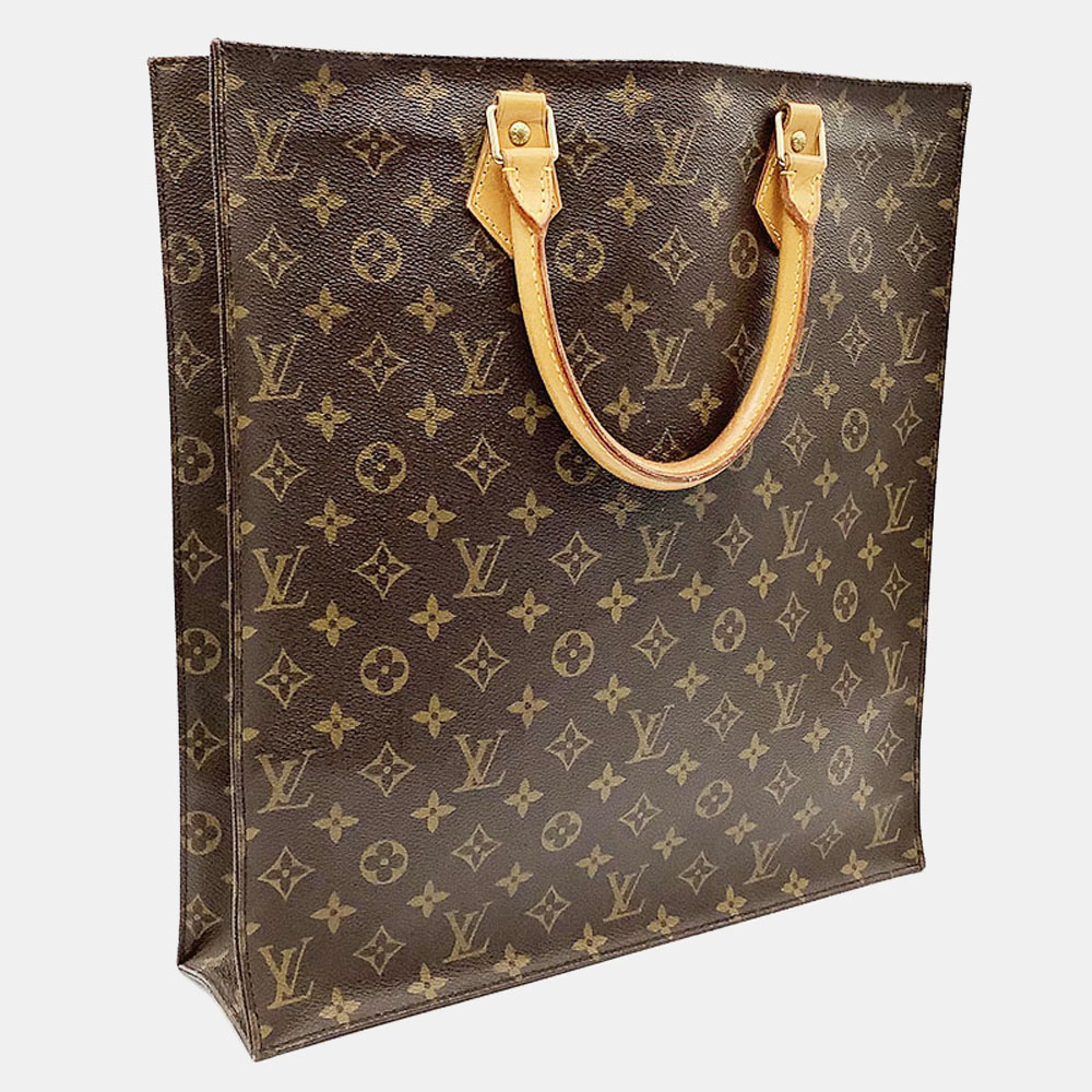 

Louis Vuitton Monogram Canvas Sac Plat Tote Bag, Brown