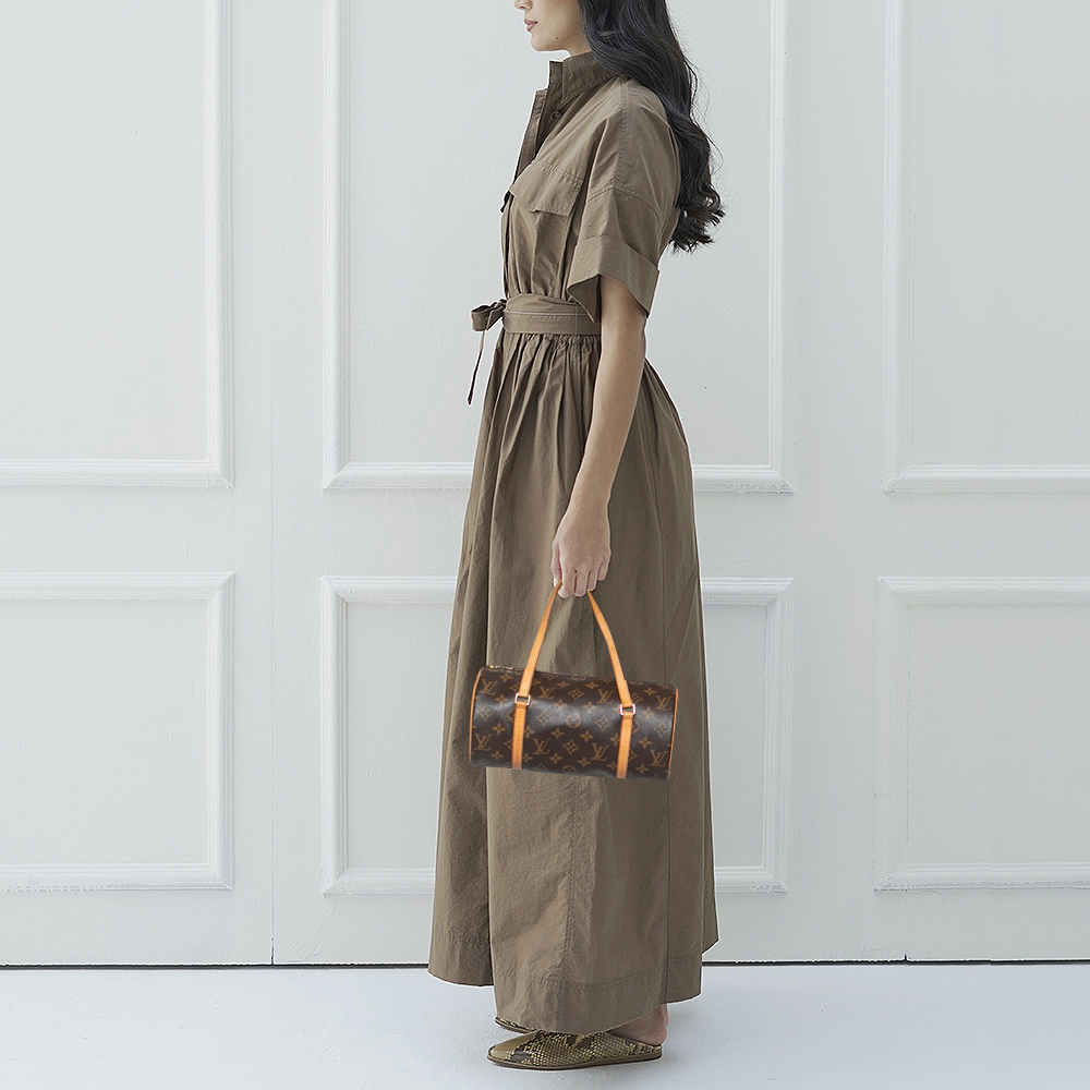 

Louis Vuitton Monogram Canvas Papillon 28 Bag, Brown