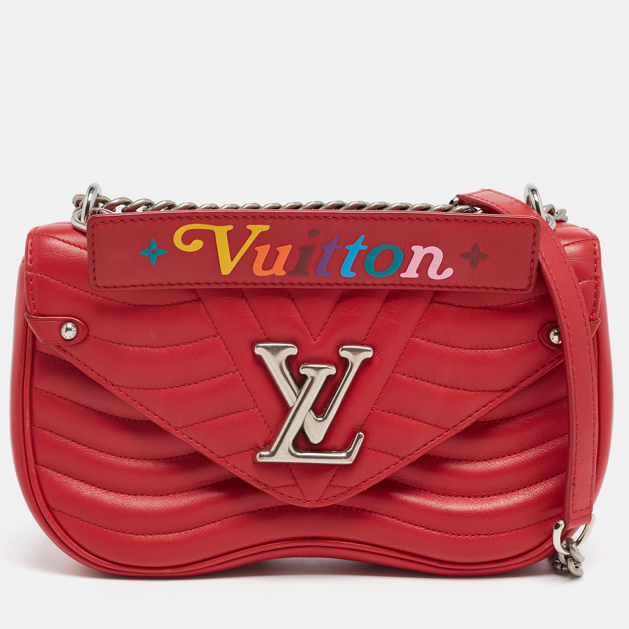 Louis Vuitton New Wave Chain Bag MM Scarlet-Red Ecarlate - Luxury