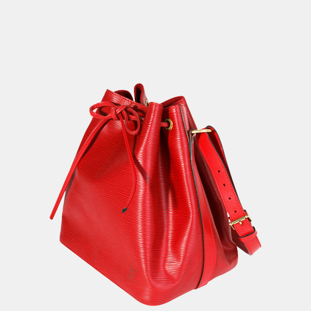 

Louis Vuitton Red Epi Leather Petit Noé Bag
