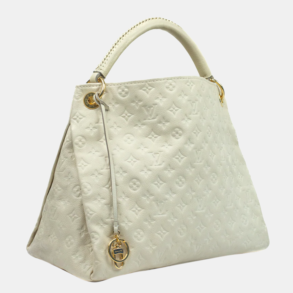 

Louis Vuitton White Monogram Leather Empreinte Artsy MM Shoulder Bag