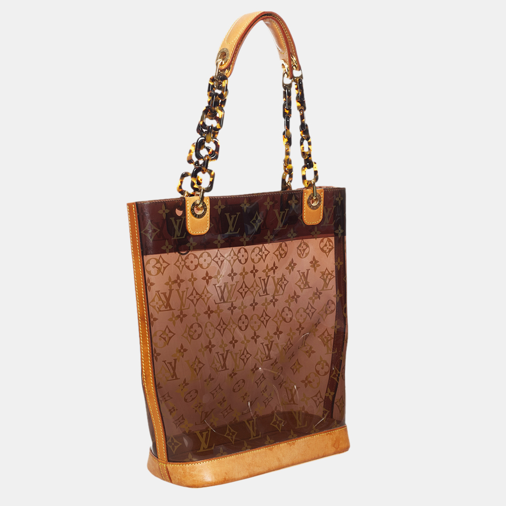 

Louis Vuitton Brown Monogram Vinyl Cabas Sac Ambre MM