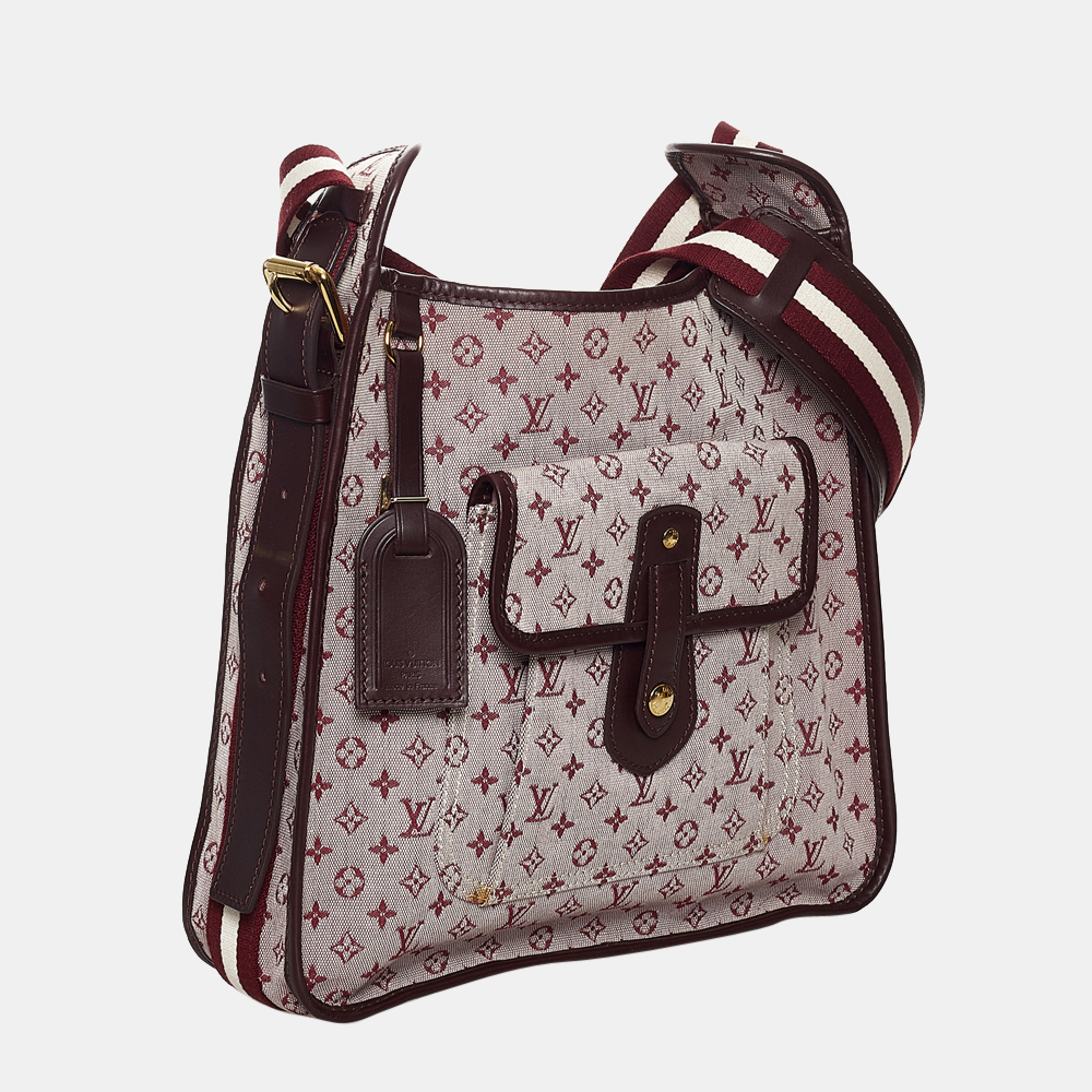 

Louis Vuitton Red/Burgundy Monogram Mini Lin Mary Kate Besace