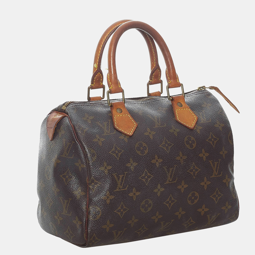

Louis Vuitton Brown Monogram Speedy 25