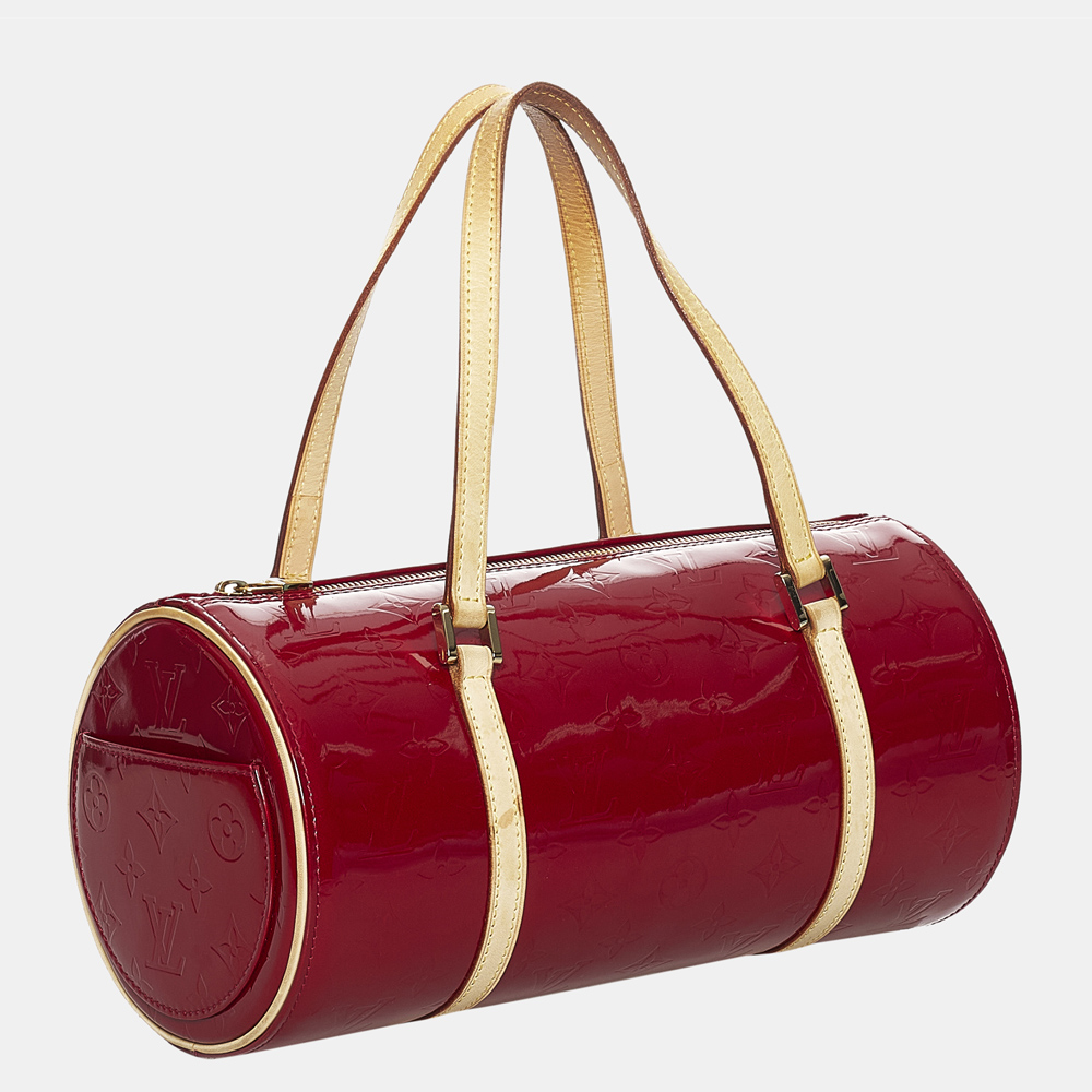 

Louis Vuitton Red/Brown Vernis Bedford