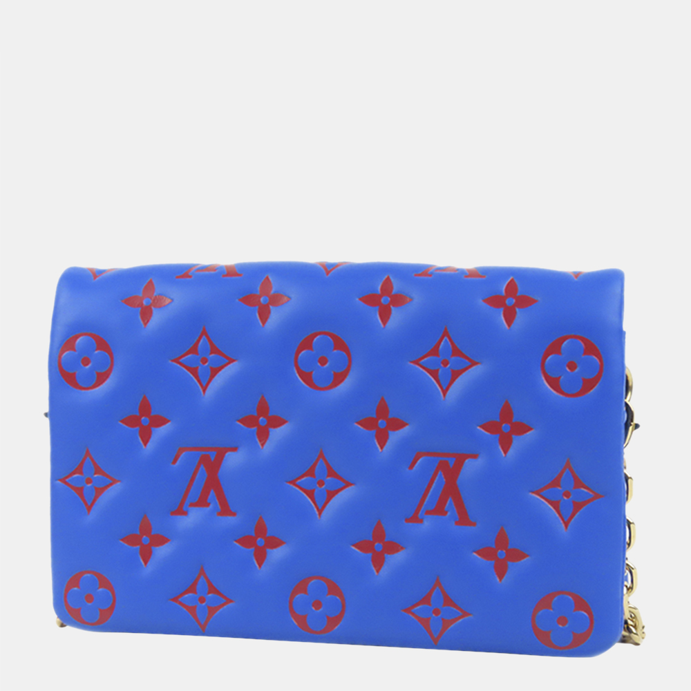 

Louis Vuitton Blue/Red Monogram Coussin Pochette