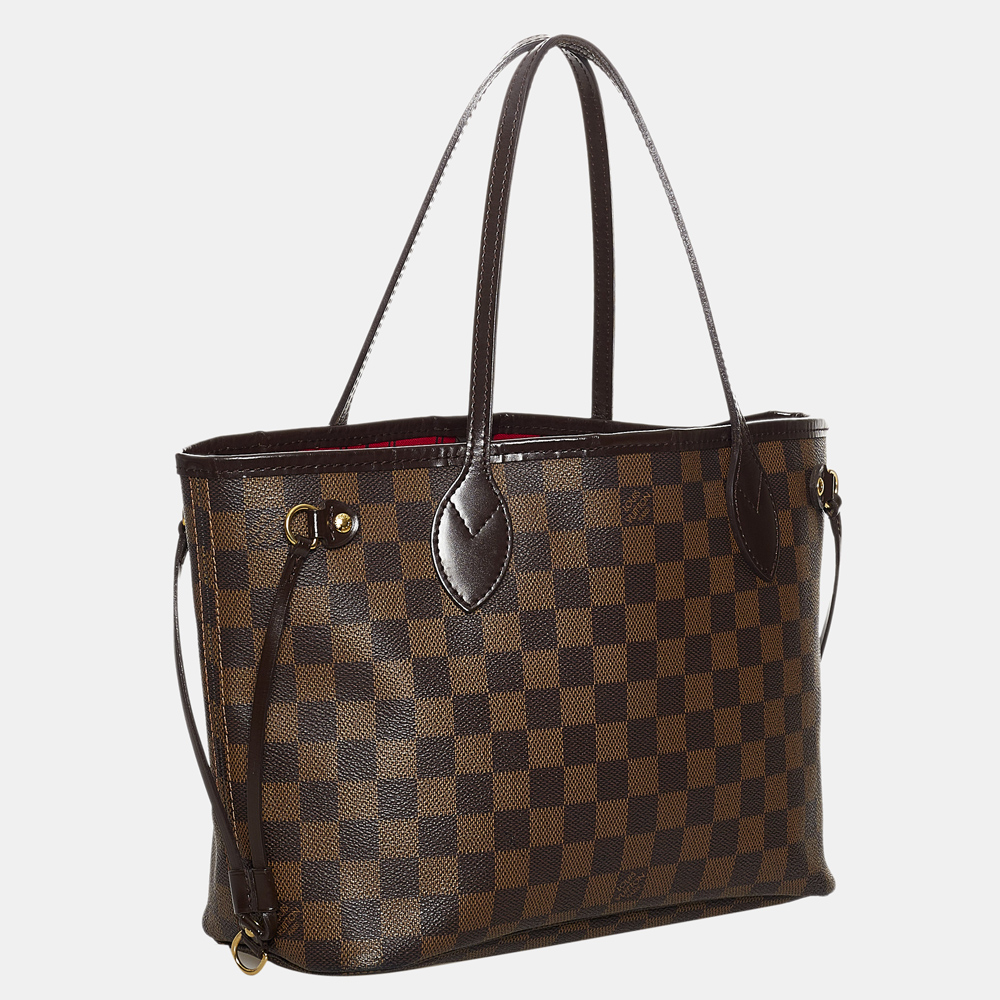 

Louis Vuitton Brown Damier Ebene Neverfull PM