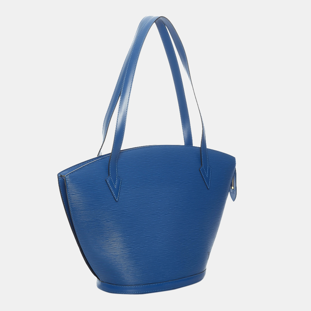 

Louis Vuitton Blue Epi Saint Jacques GM Long Strap