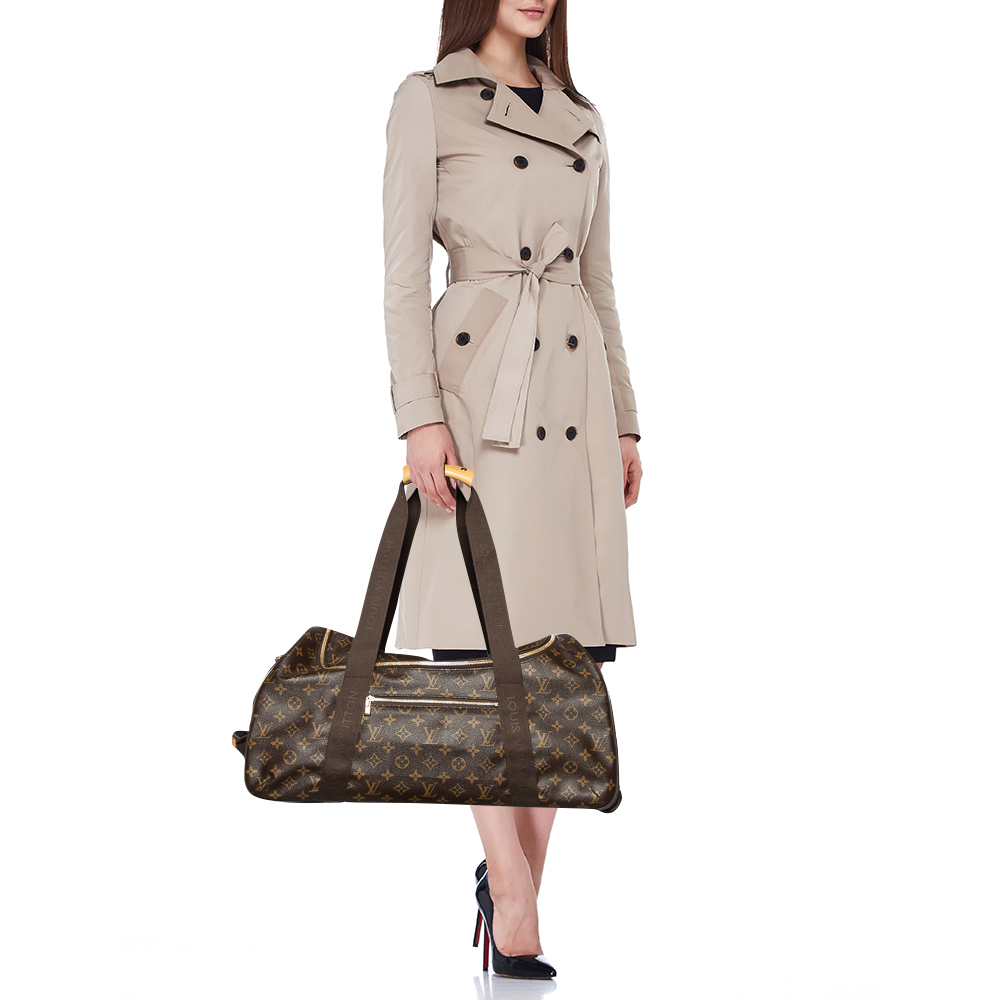 

Louis Vuitton Monogram Canvas Neo Eole 55 Rolling Luggage, Brown