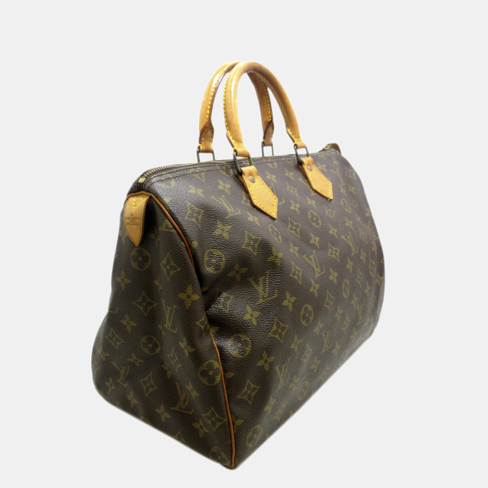 

Louis Vuitton Brown Monogram Speedy 35