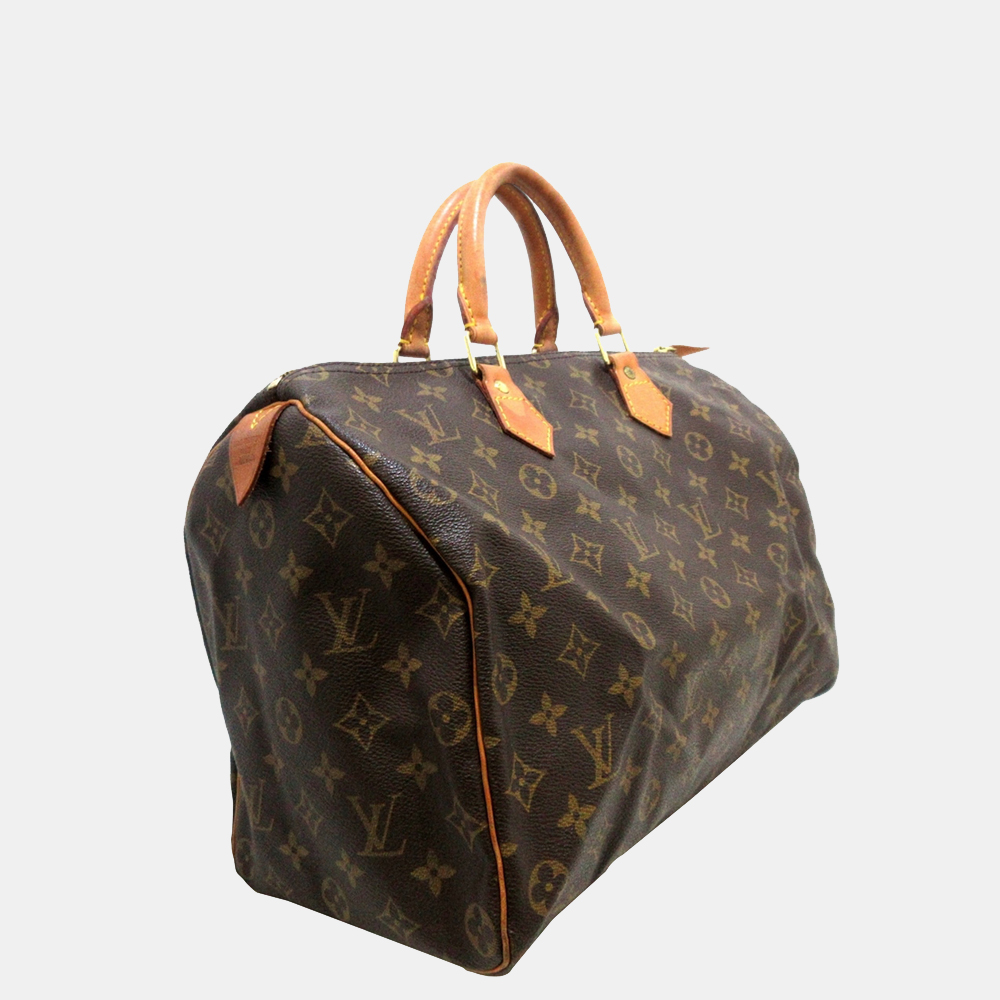 

Louis Vuitton Brown Monogram Speedy 35