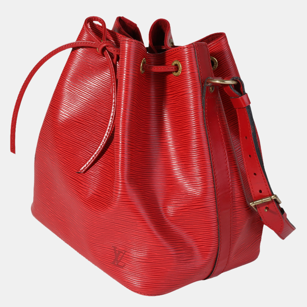 

Louis Vuitton Red Epi Leather Petit Noe Bag