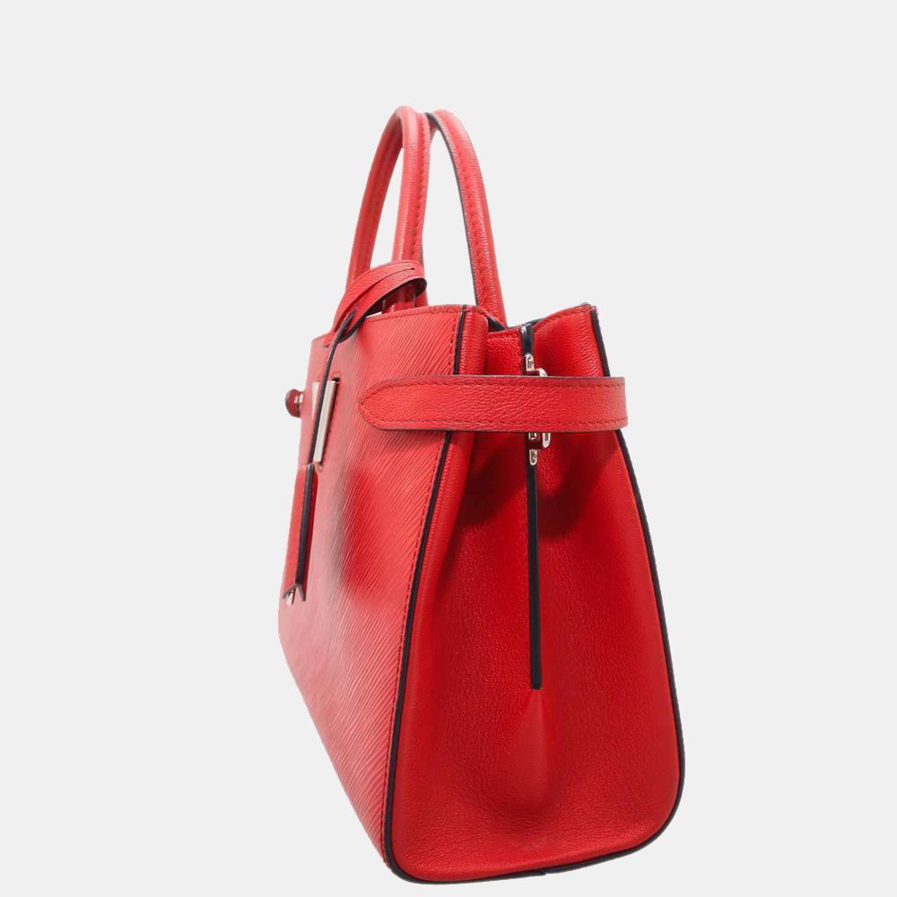 

Louis Vuitton Red Epi Leather Twist Tote Bag