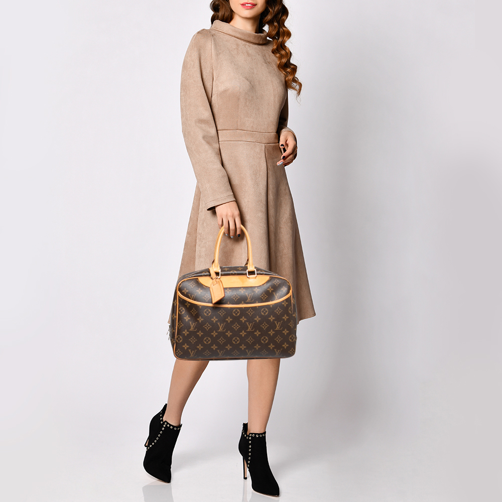 

Louis Vuitton Monogram Canvas Deauville Bag, Brown