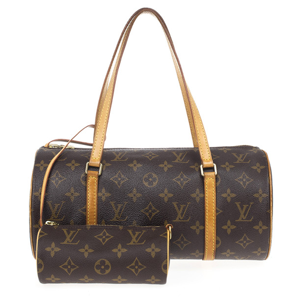 Pre Owned Louis Vuitton Monogram Canvas Papillon 30 Bag With Accessories Pouch