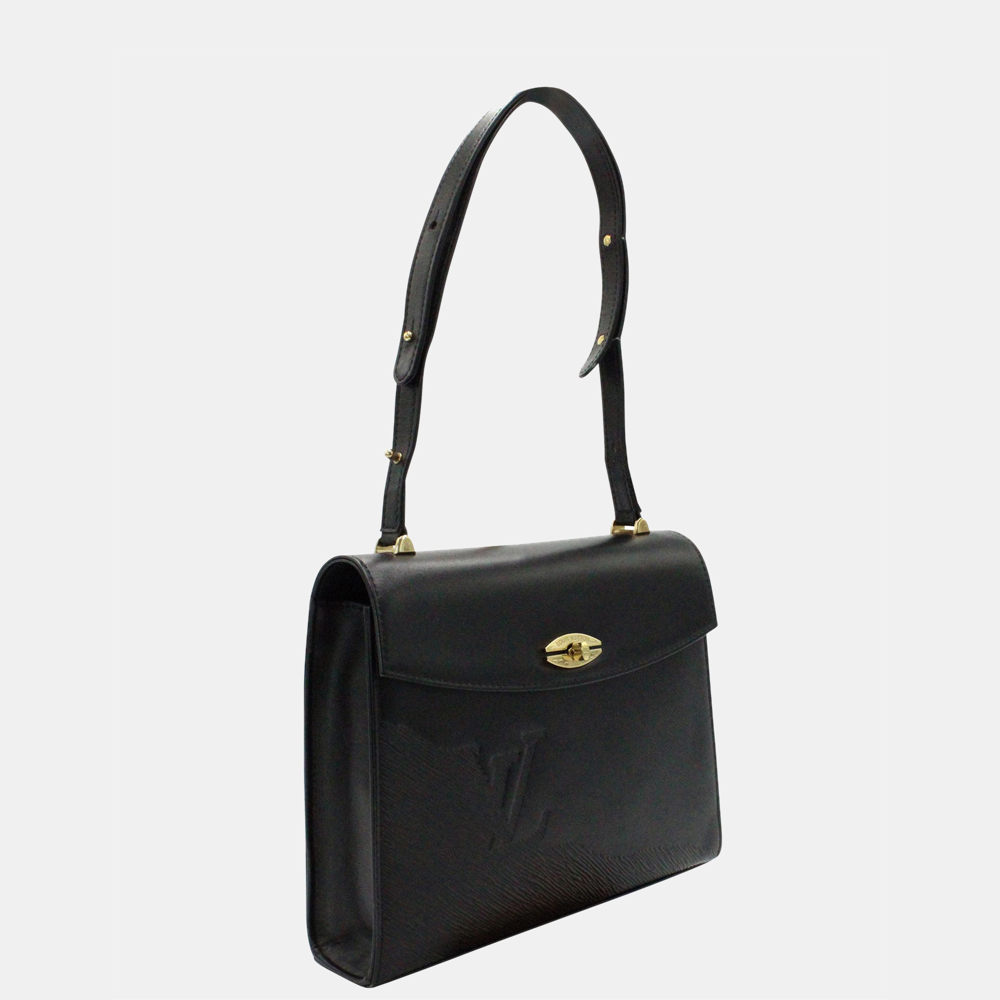 

Louis Vuitton Black Vintage Leather Shoulder Bag