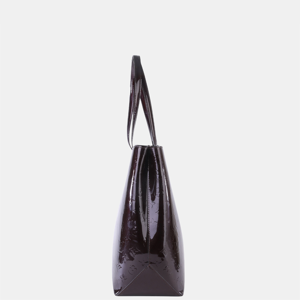 

Louis Vuitton Burgundy Monogram Vernis Wilshire GM Bag
