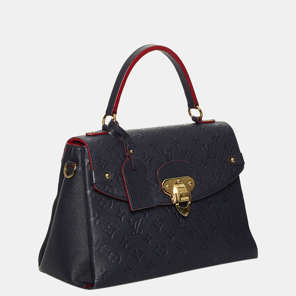 

Louis Vuitton Blue Monogram Empreinte Georges MM