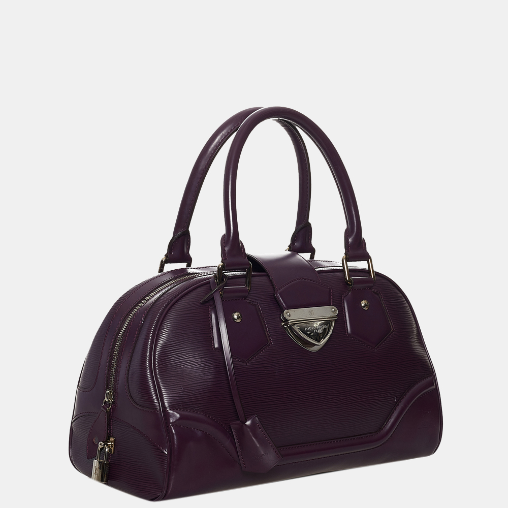 

Louis Vuitton Purple Epi Bowling Montaigne GM