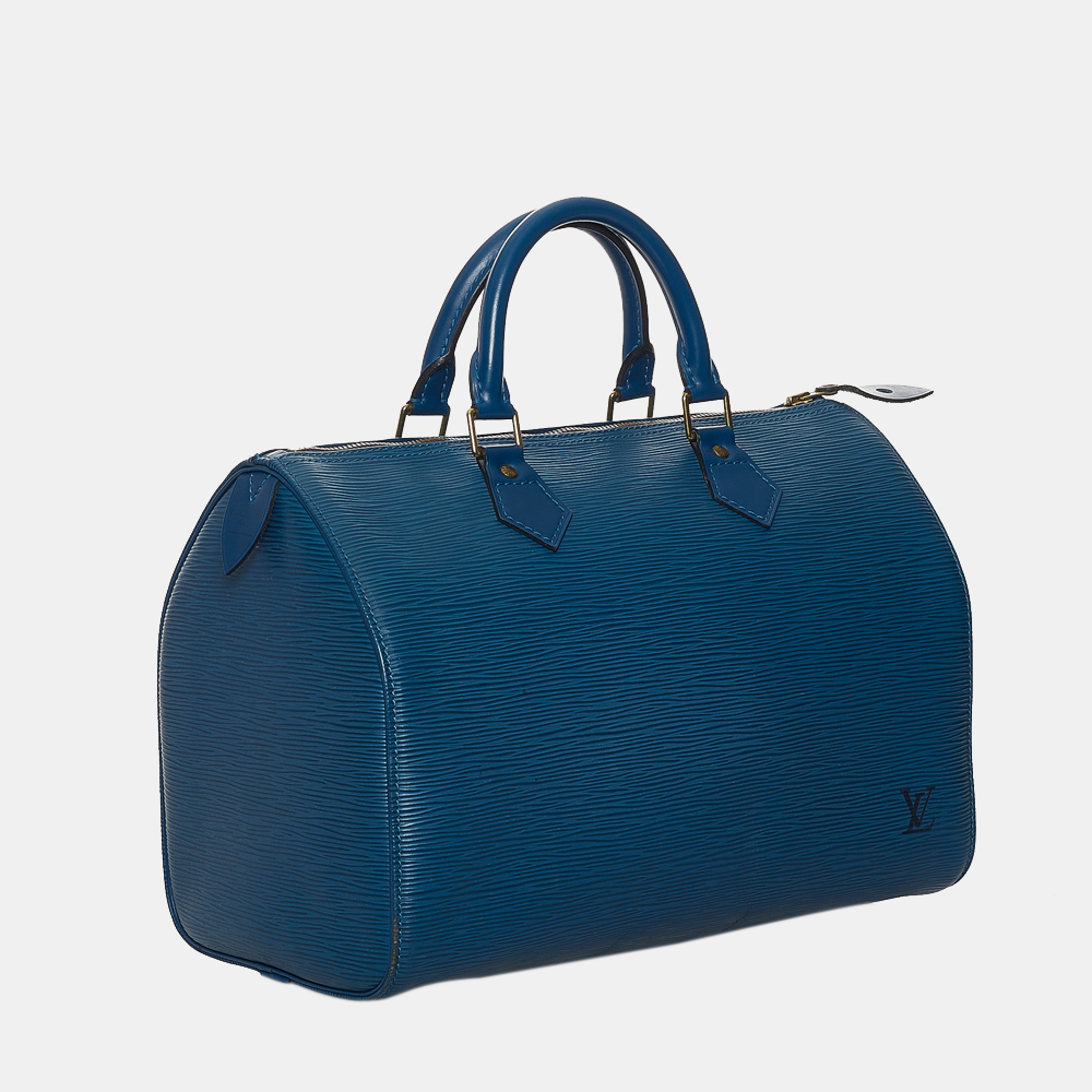 

Louis Vuitton Blue Epi Speedy 30