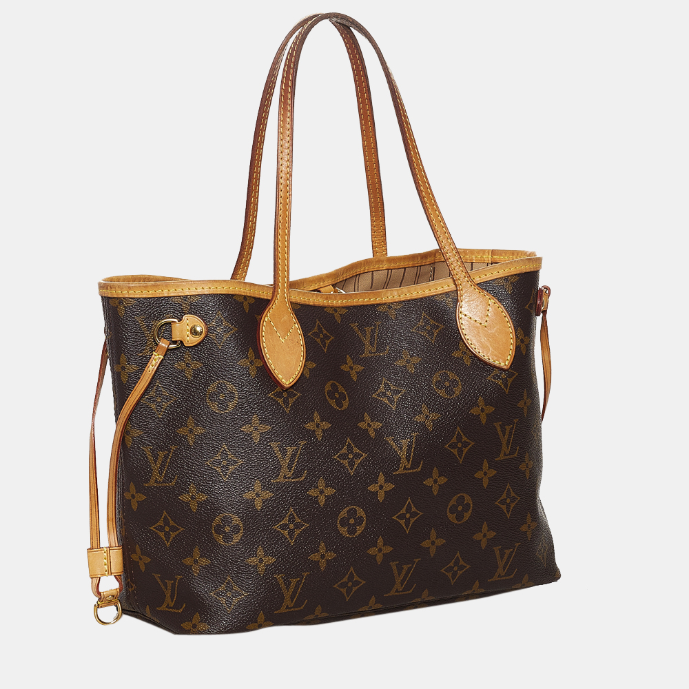 

Louis Vuitton Brown Monogram Neverfull PM