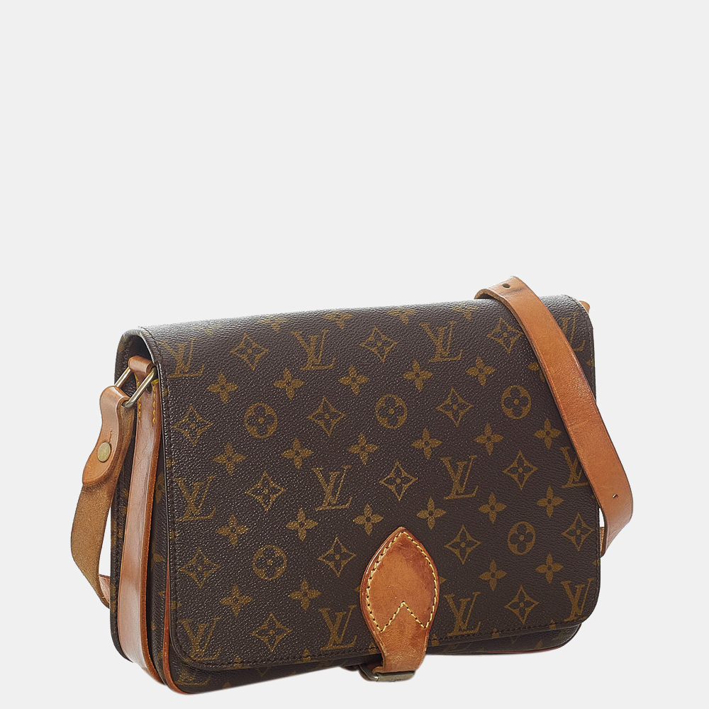 

Louis Vuitton Brown Monogram Cartouchiere GM