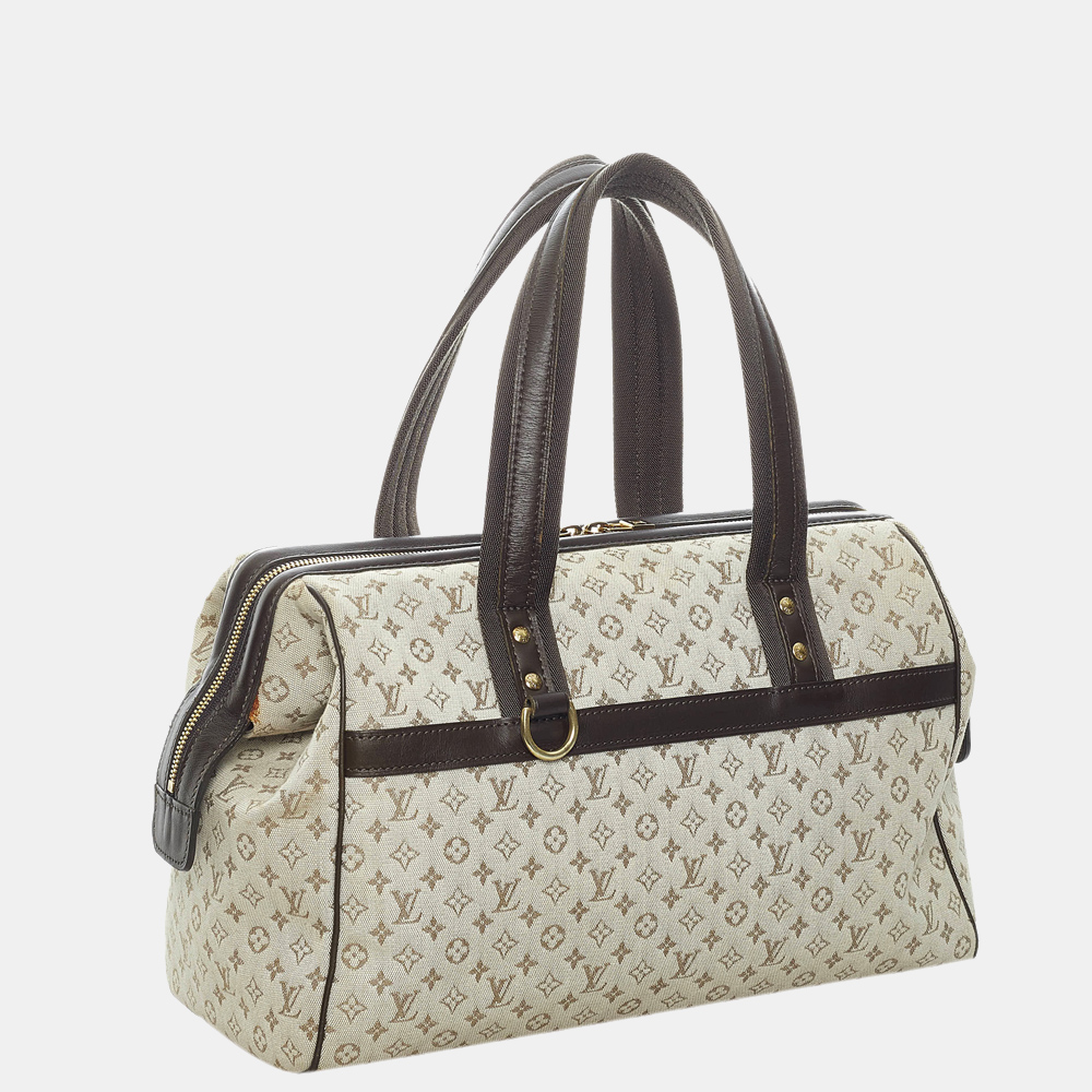 

Louis Vuitton Brown/Grey Mini Lin Josephine GM