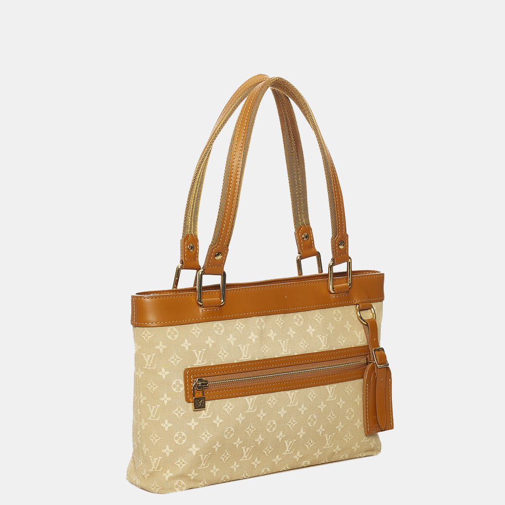 

Louis Vuitton Brown/Beige Monogram Mini Lin Lucille PM