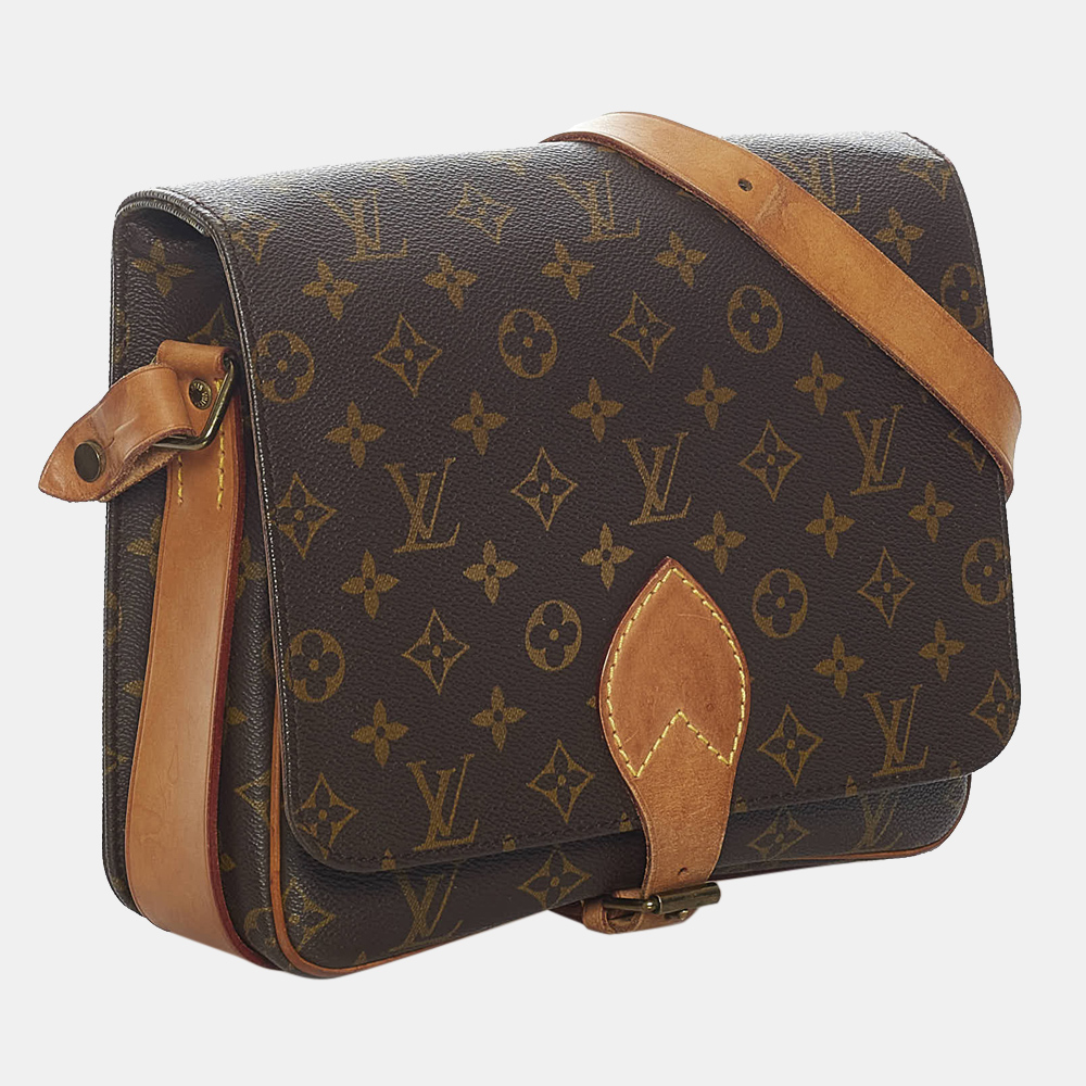 

Louis Vuitton Brown Monogram Cartouchiere MM