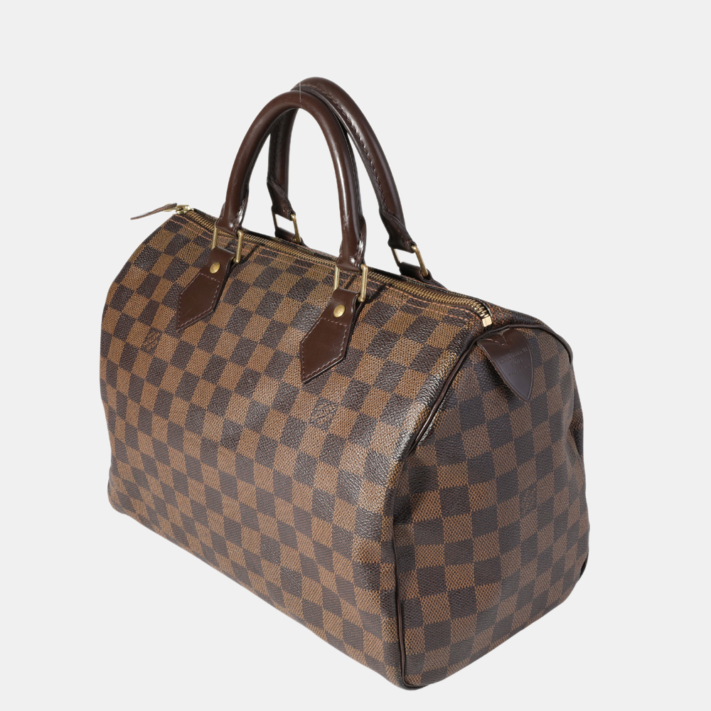 

Louis Vuitton Damier Ebene Canvas Speedy 30 Bag, Brown