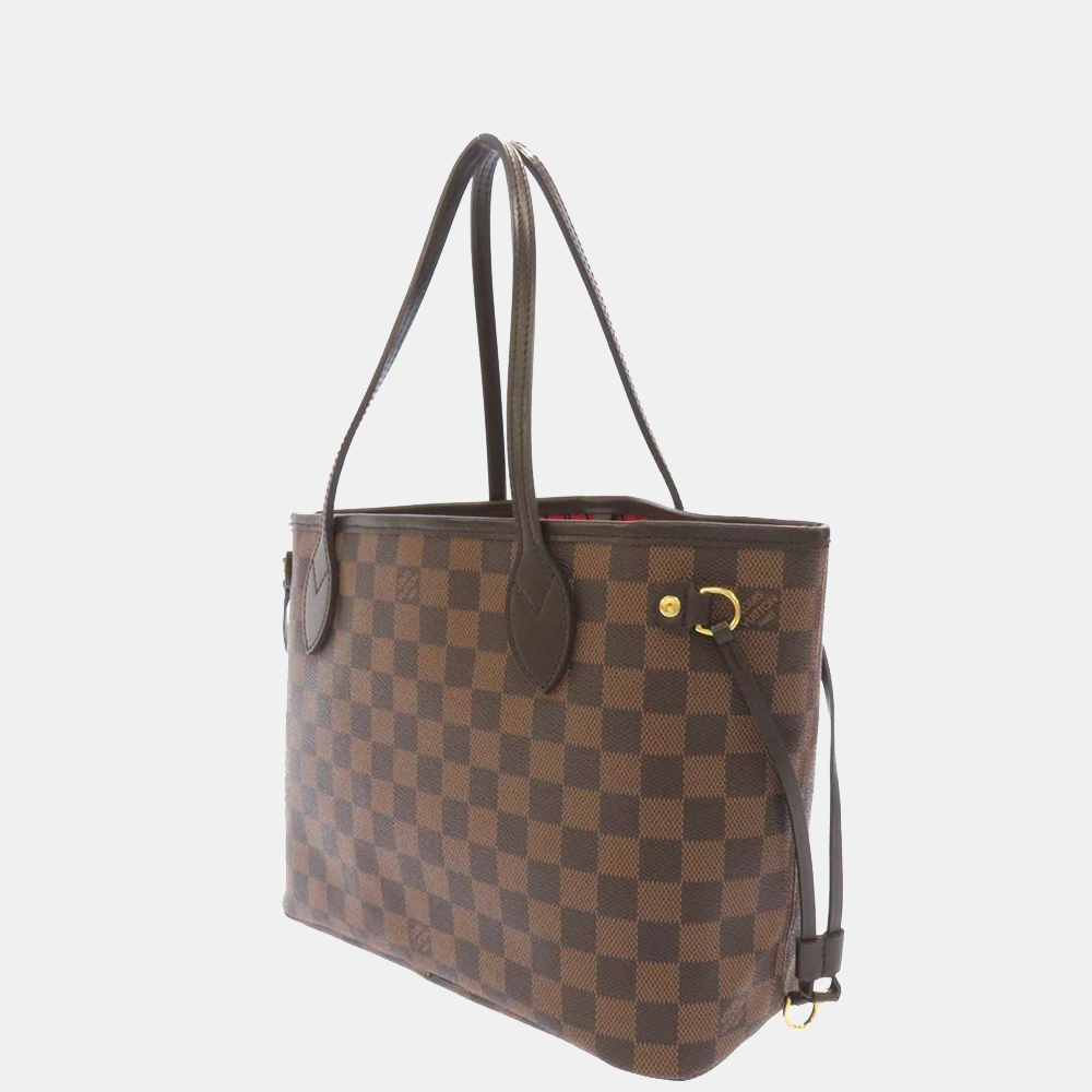 

Louis Vuitton Brown Damier Ebene Canvas Neverfull PM Tote Bag