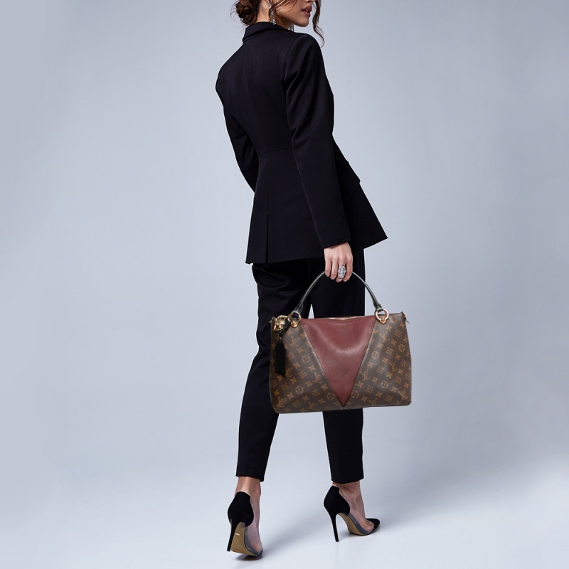 

Louis Vuitton Burgundy Monogram Canvas V MM Bag