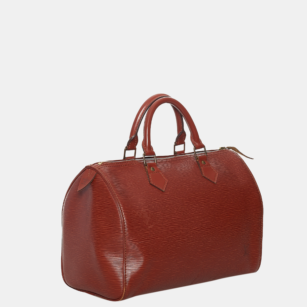 

Louis Vuitton Brown Epi Speedy 30