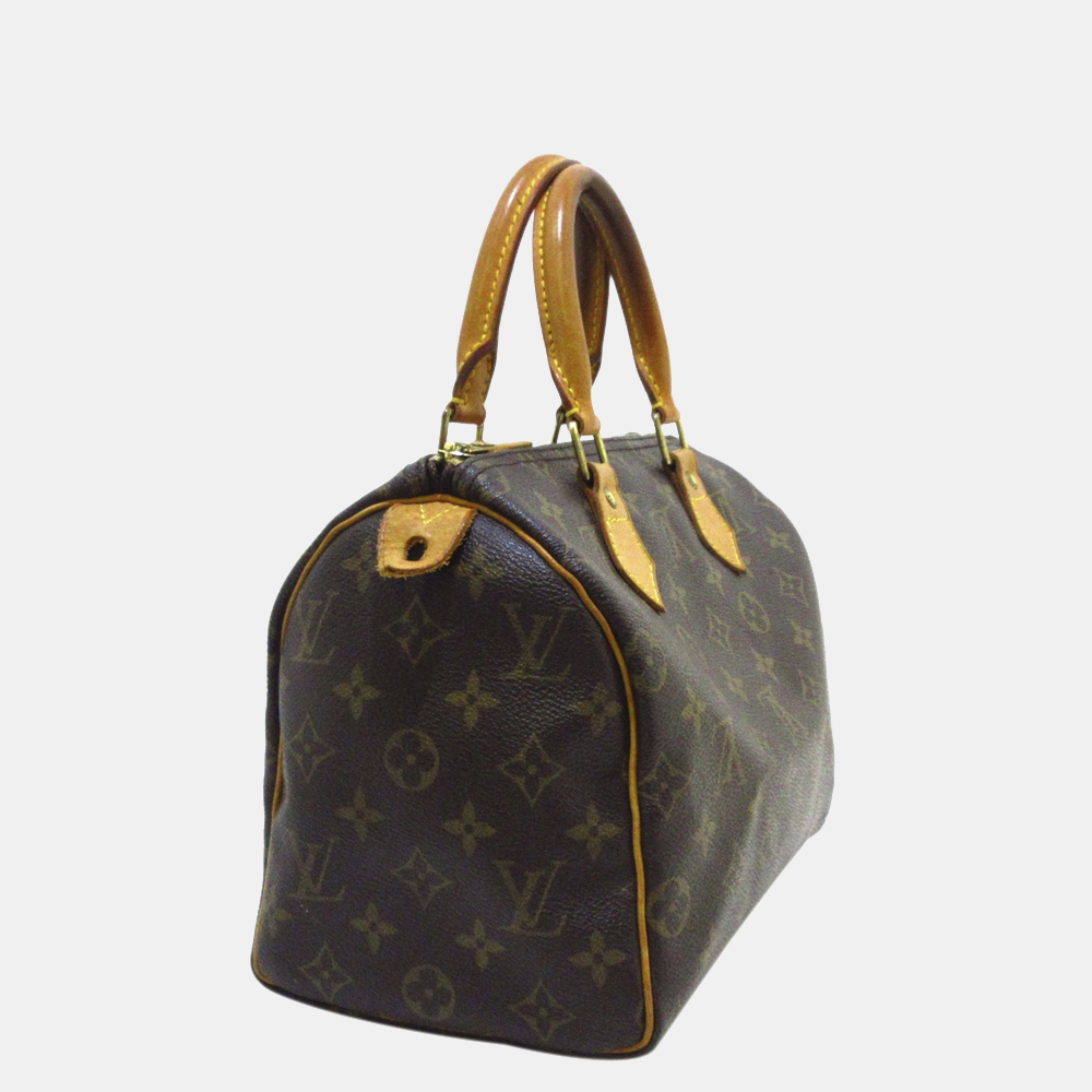 

Louis Vuitton Brown Monogram Speedy 25
