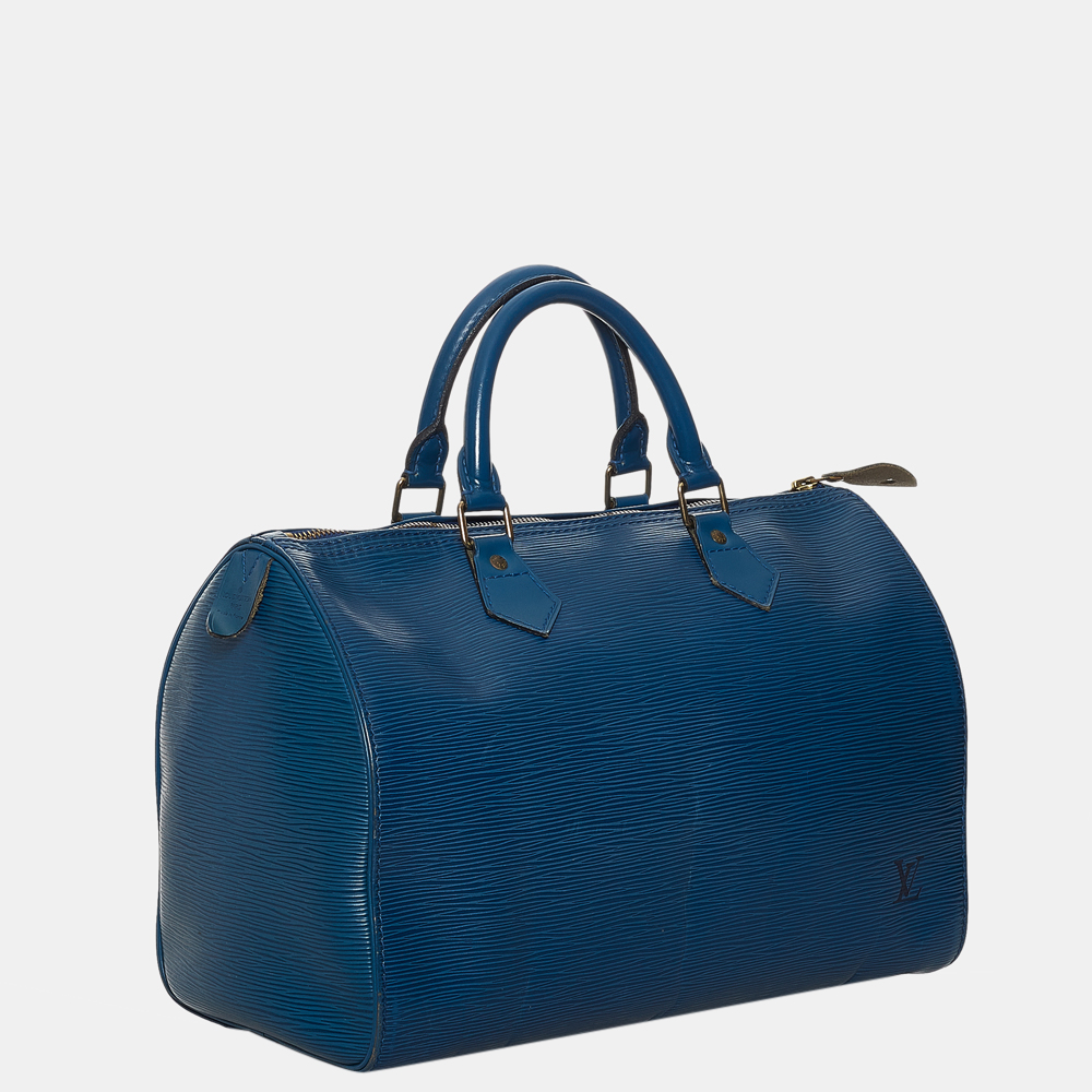 

Louis Vuitton Blue Epi Speedy 30