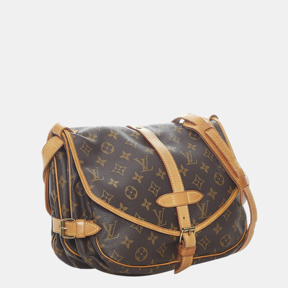 

Louis Vuitton Brown Monogram Saumur 30