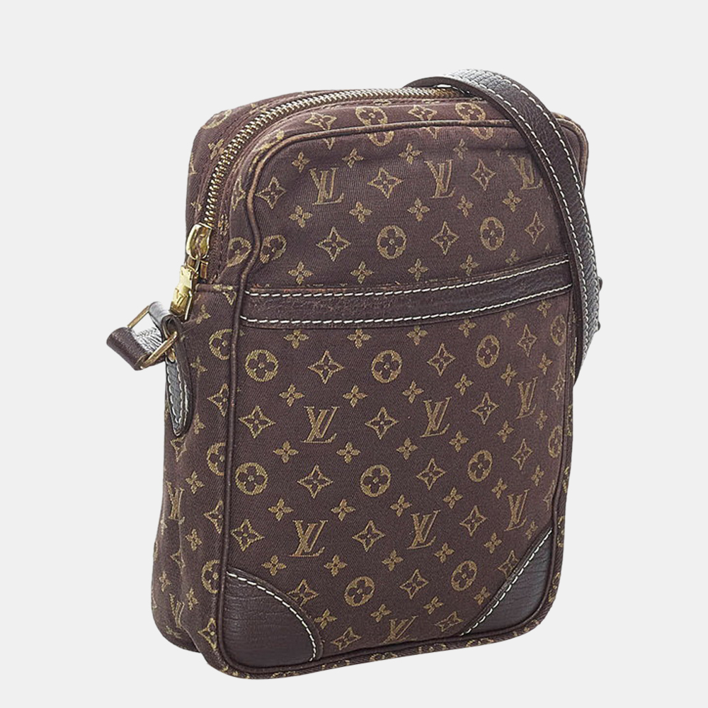 

Louis Vuitton Brown Monogram Mini Lin Canvas Danube Bag