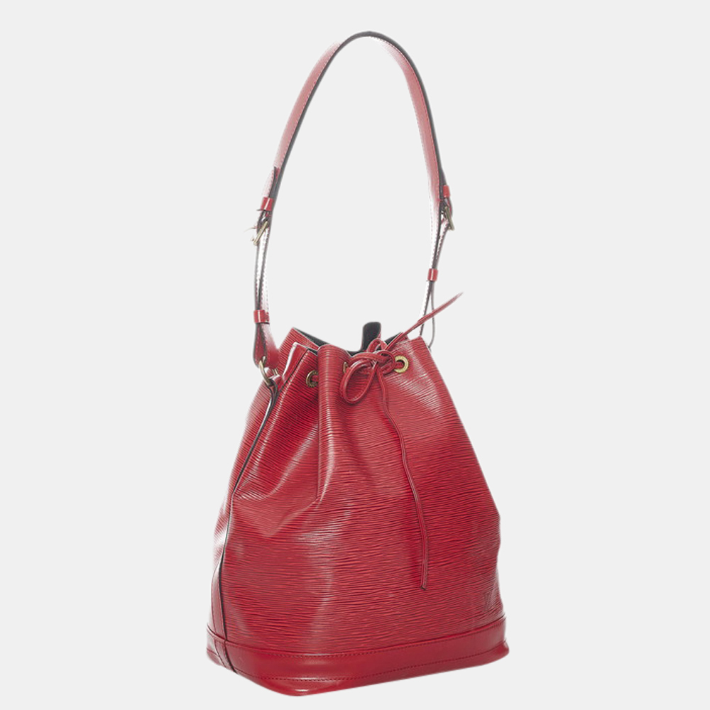

Louis Vuitton Red Epi Leather Noe Bucket Bag