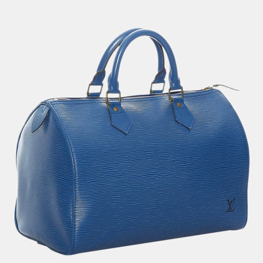 

Louis Vuitton Canvas  Speedy Satchels, Blue