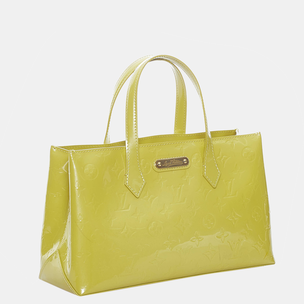 

Louis Vuitton Yellow Vernis Wilshire Boulevard PM