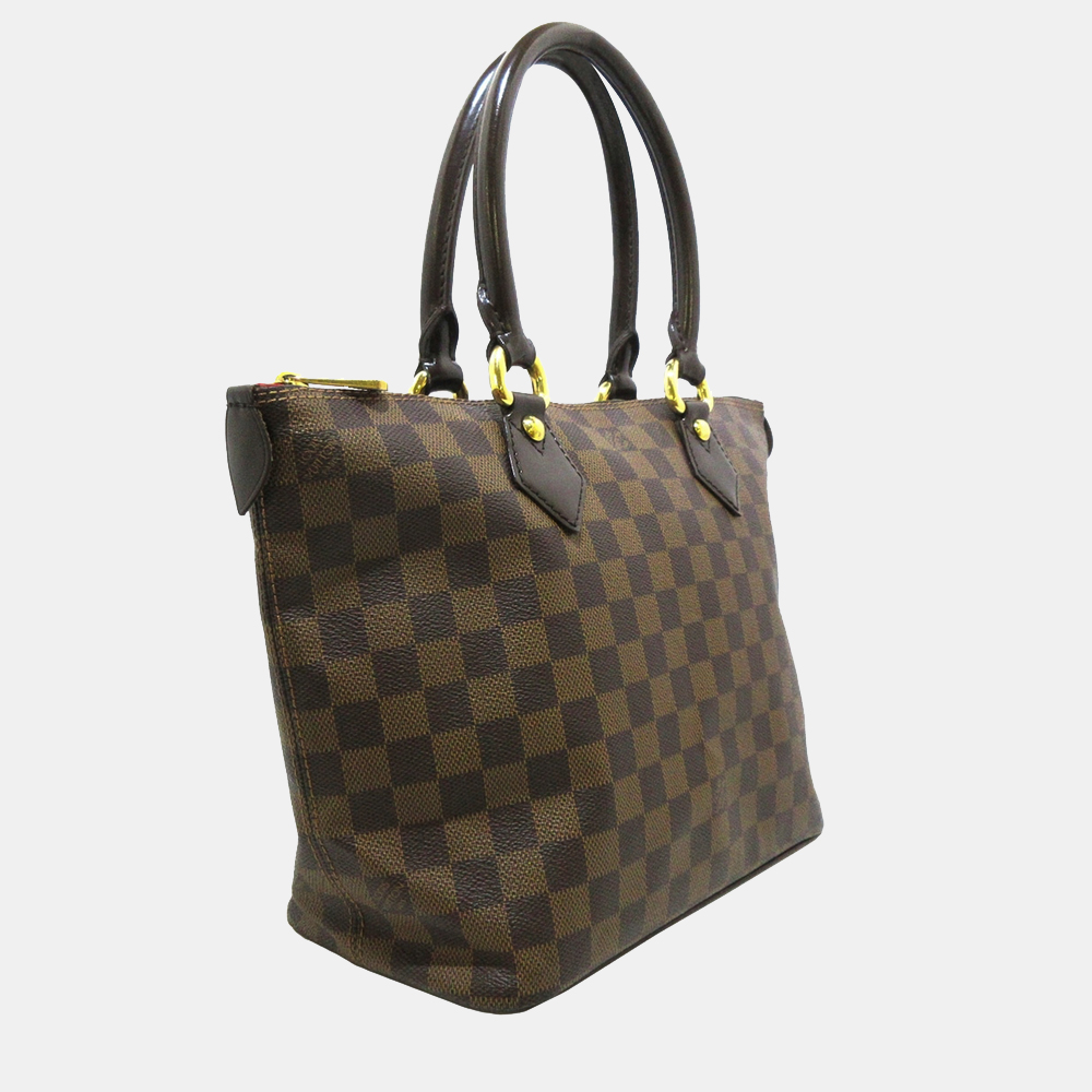 

Louis Vuitton Brown Damier Ebene Saleya PM