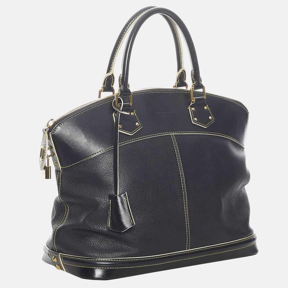 

Louis Vuitton Black Suhali Lockit MM