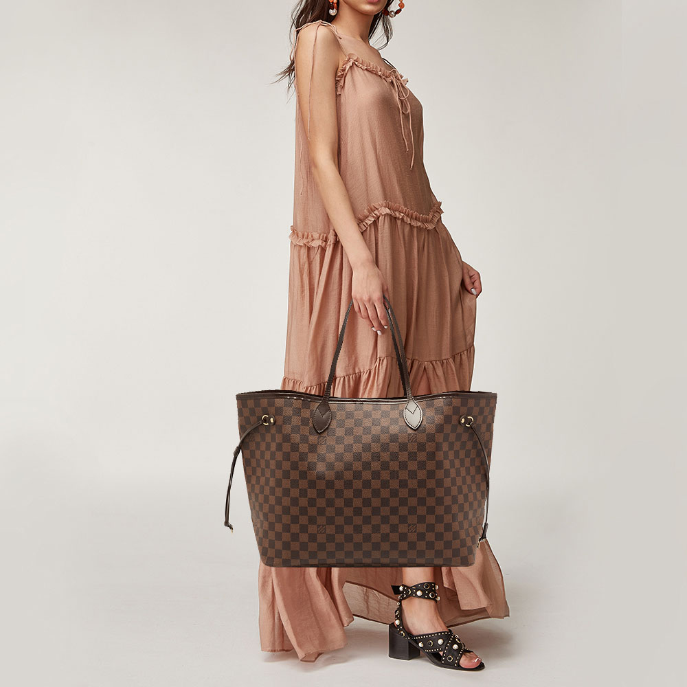 

Louis Vuitton Damier Ebene Canvas Neverfull GM Bag, Brown