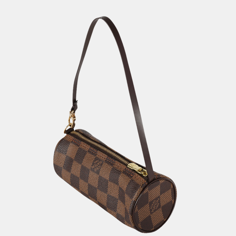 

Louis Vuitton Brown Canvas Damier Ebene Papillon Pochette Clutch Bag